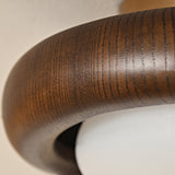 Modern Wooden Ceiling Light  Minimalist Globe Design - Product example