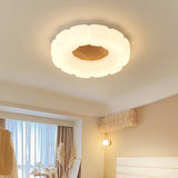 Modern Floral Ceiling Light  White Acrylic Petal Design - Detailed view