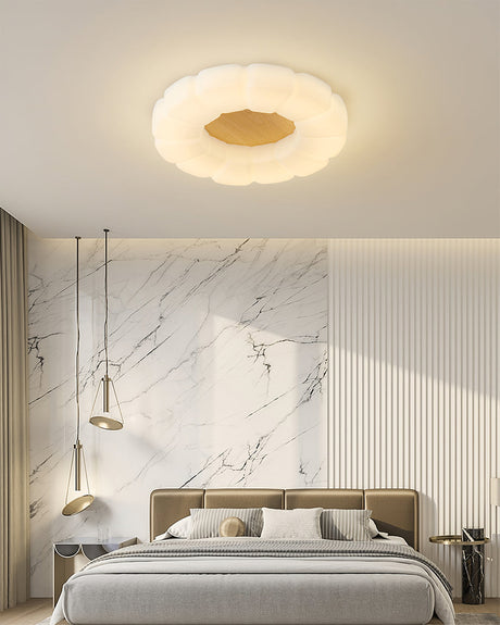 Modern Floral Ceiling Light  White Acrylic Petal Design - Product detail 10