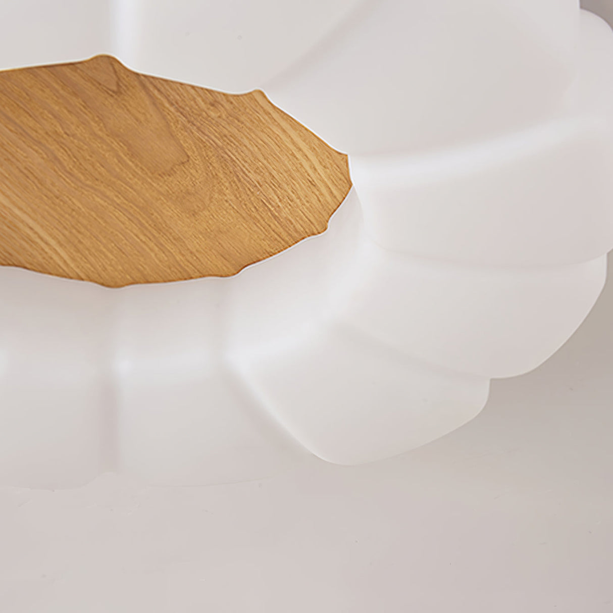 Modern Floral Ceiling Light  White Acrylic Petal Design - Product detail 4
