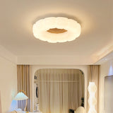 Modern Floral Ceiling Light  White Acrylic Petal Design - Product example