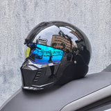 Full Face Motorcycle Helmet  Matte Black Racing Design - Product detail 5