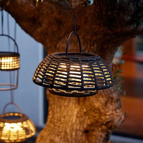 Bamboo Pendant Light  Woven Dome Outdoor Design - Product detail 8