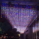 Outdoor Curtain Lights  LED Icicle Waterfall Display - Product example