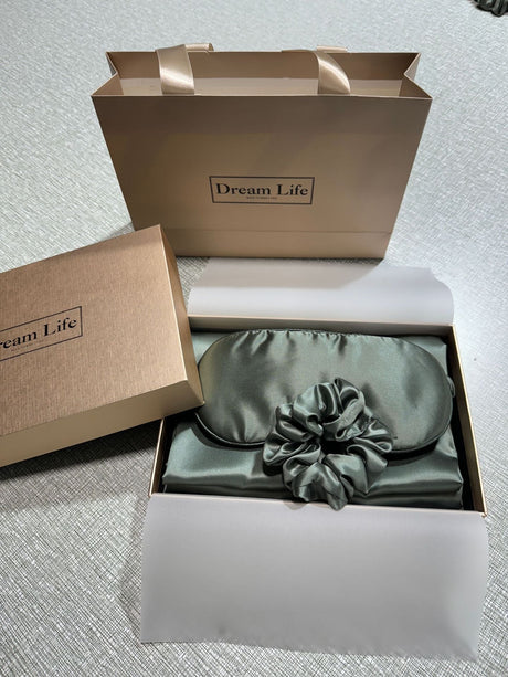 Luxury Silk Sleep Set  Mulberry Silk Pillowcase With Eye Mask - Product detail 10