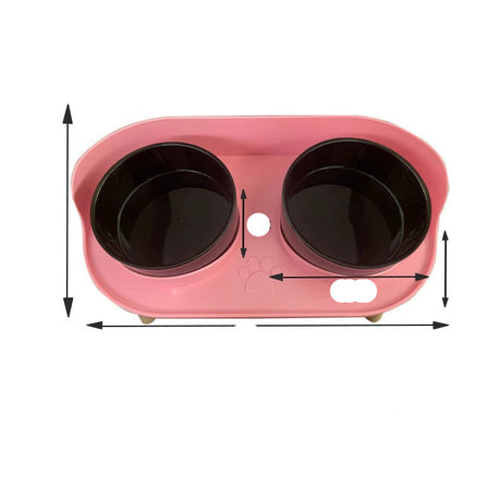 Elevated Pet Food Bowl Set  Ergonomic Raised Feeding Station - Product detail 4