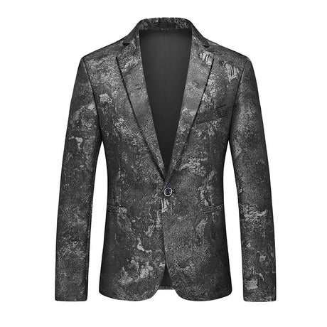Abstract Pattern Blazer  Red Black Textured Design - Product example