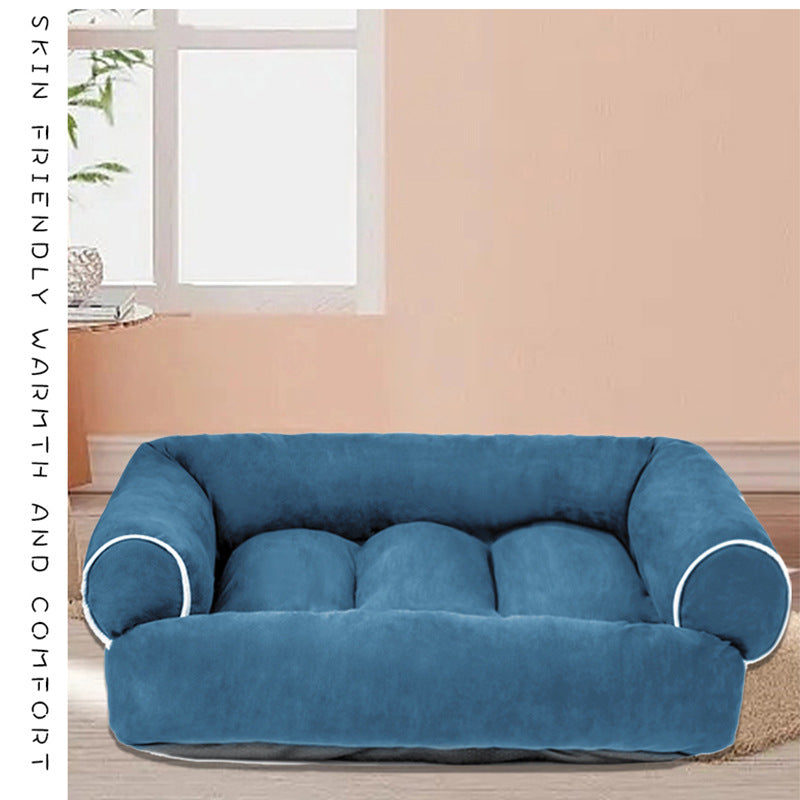 Orthopedic Pet Sofa  Plush Velvet Joint Support Bed - Detailed view