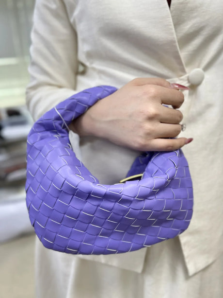 Woven Leather Hobo Bag  Intrecciato Pattern Design - Product detail 5