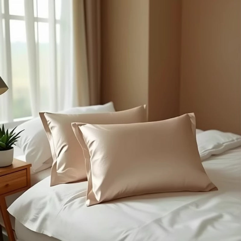 Satin Pillowcase Set  Hypoallergenic Double-Sided Silk Feel - Product example