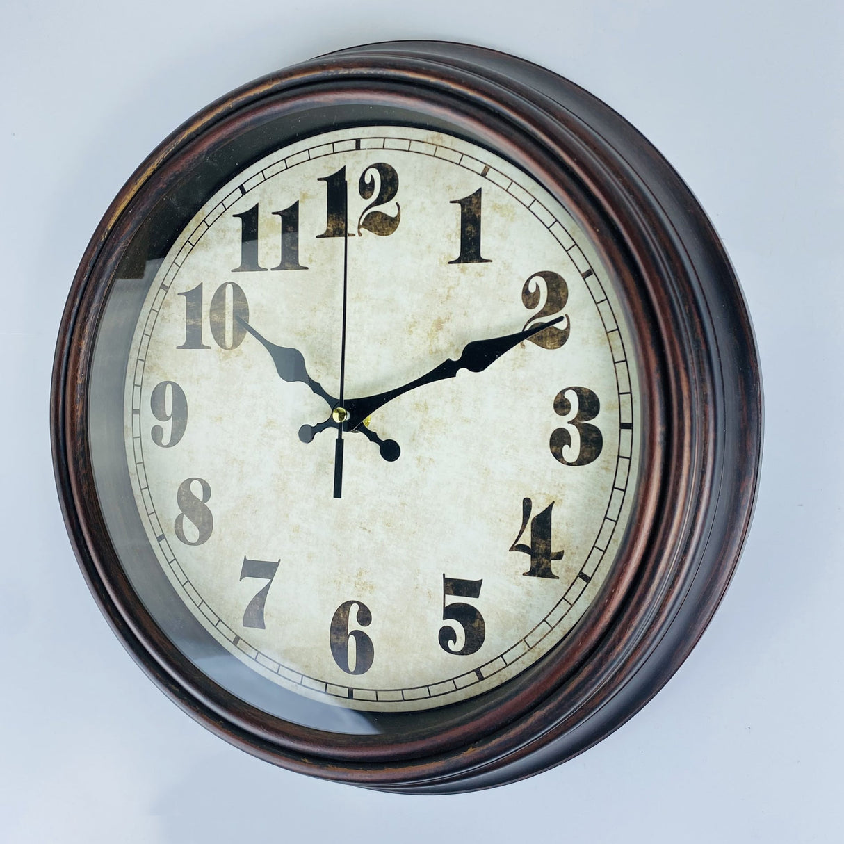 Vintage Wall Clock  Distressed Blue Frame Design - Product detail 5