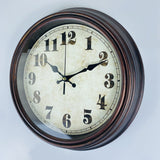 Vintage Wall Clock  Distressed Blue Frame Design - Product detail 5
