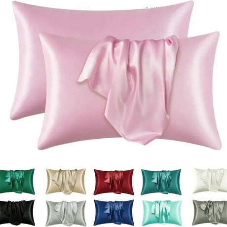 Satin Pillowcase Set  Hypoallergenic Double-Sided Silk Feel - Product detail 8