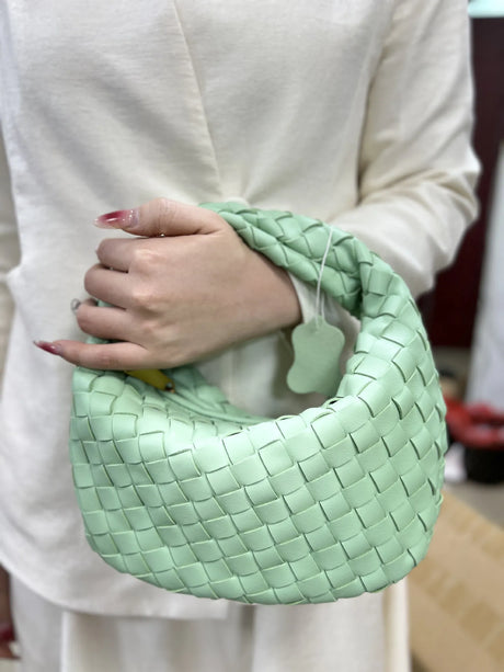 Woven Leather Hobo Bag  Intrecciato Pattern Design - Product detail 6