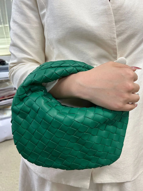 Woven Leather Hobo Bag  Intrecciato Pattern Design - Product detail 16