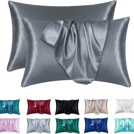 Satin Pillowcase Set  Hypoallergenic Double-Sided Silk Feel - Product detail 10