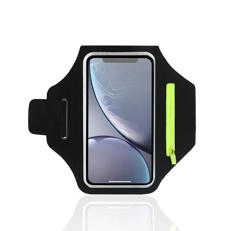 Sports Armband Phone Holder  Adjustable Running Band With Storage - Detailed view