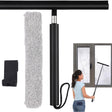 Extendable Glass Squeegee  Telescopic Stainless Steel Design - Product showcase