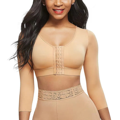 Compression Crop Top Shapewear  Mid Sleeve Support Design - Product example