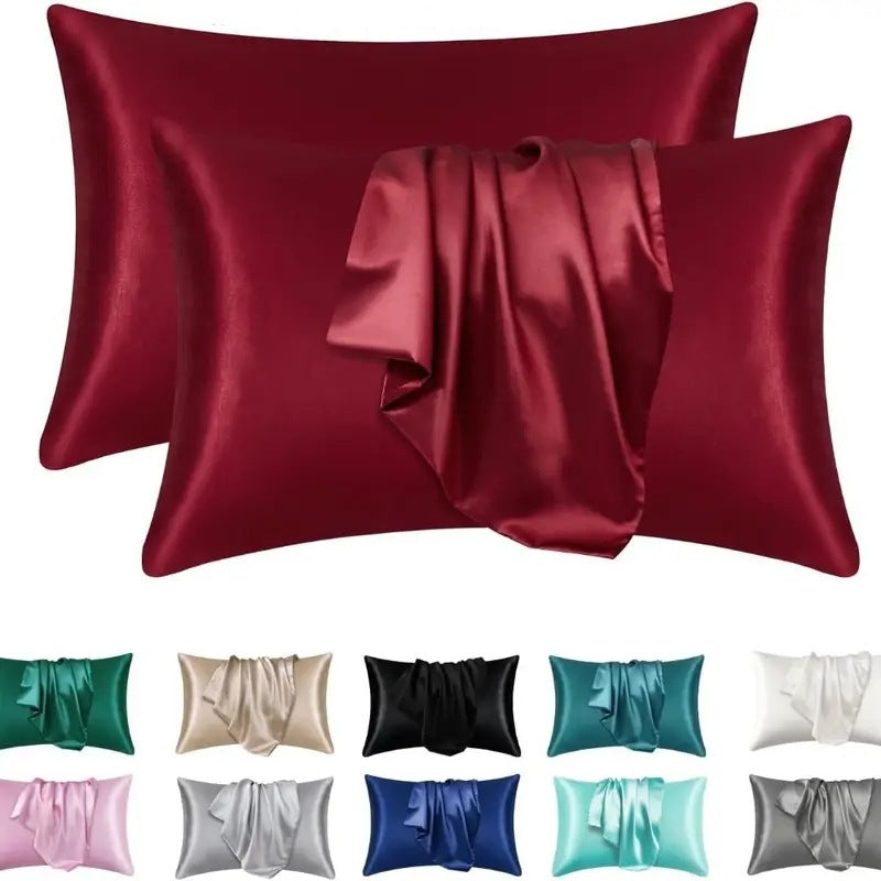 Satin Pillowcase Set  Hypoallergenic Double-Sided Silk Feel - Product detail 11