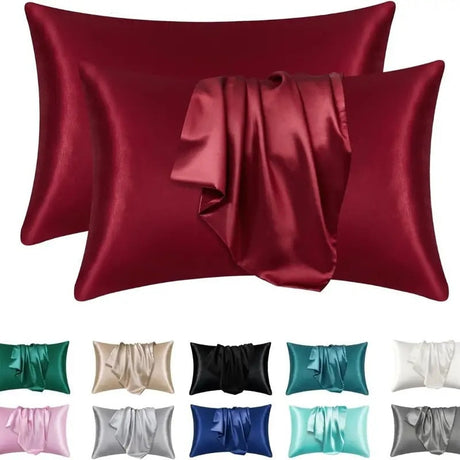 Satin Pillowcase Set  Hypoallergenic Double-Sided Silk Feel - Product detail 11