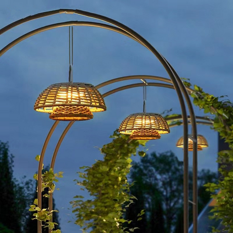 Bamboo Pendant Light  Woven Dome Outdoor Design - Product detail 9