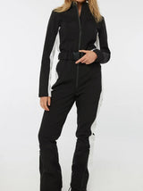 Womens Winter Ski Suit  Insulated Belt Design With Contrast Panels - Detailed view