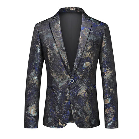 Abstract Pattern Blazer  Red Black Textured Design - Product detail 4