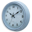 Vintage Wall Clock  Distressed Blue Frame Design - Detailed view