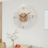 Nordic Wall Clock  Natural Wood Minimalist Design - Product detail 5