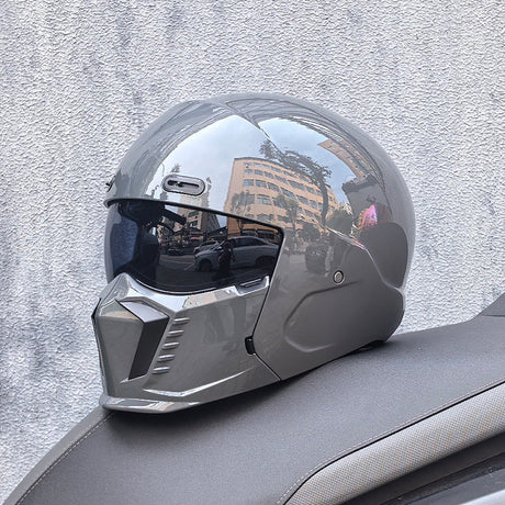 Full Face Motorcycle Helmet  Matte Black Racing Design - Product detail 9