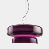 Nordic Glass Pendant Light  Retro Brown Drum Shade Design - Product detail 15