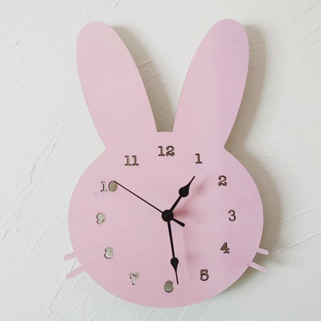 Nordic Bunny Wall Clock  Modern Wooden Design - Product detail 4