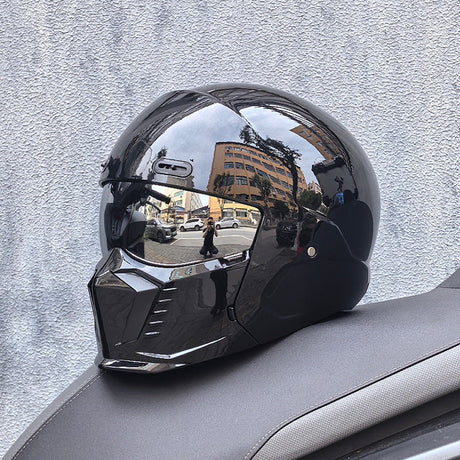Full Face Motorcycle Helmet  Matte Black Racing Design - Product detail 6