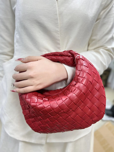Woven Leather Hobo Bag  Intrecciato Pattern Design - Product detail 20