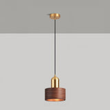 Modern Japanese Pendant Light  Brass Black Cylinder Design - Product detail 11