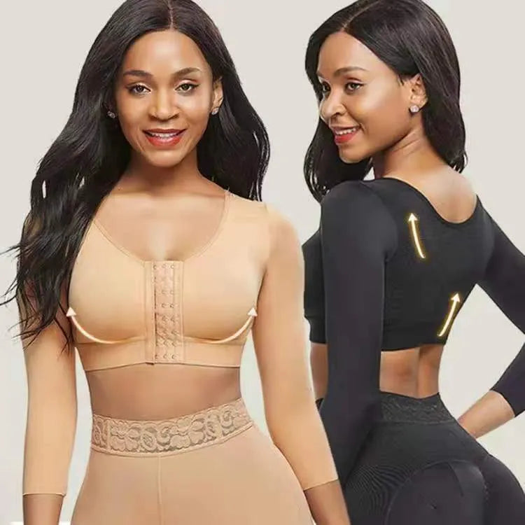 Compression Crop Top Shapewear  Mid Sleeve Support Design - Product detail 4