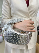 Woven Leather Hobo Bag  Intrecciato Pattern Design - Product detail 21