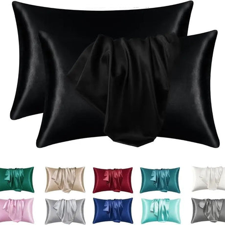 Satin Pillowcase Set  Hypoallergenic Double-Sided Silk Feel - Product detail 13