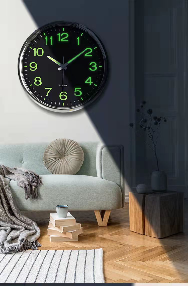 Silent Wall Clock  LED Illuminated Numbers - Product detail 5