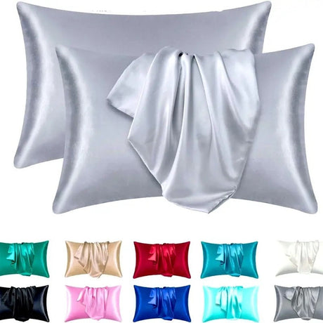 Satin Pillowcase Set  Hypoallergenic Double-Sided Silk Feel - Product detail 14