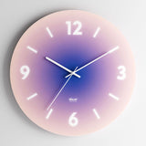 Modern Glass Wall Clock  Sunset Gradient Design - Product detail 7