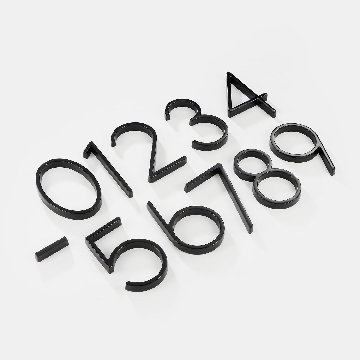 Modern Black House Numbers  Floating 3D Metal Design - Product detail 9