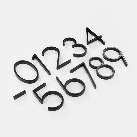 Modern Black House Numbers  Floating 3D Metal Design - Product detail 9