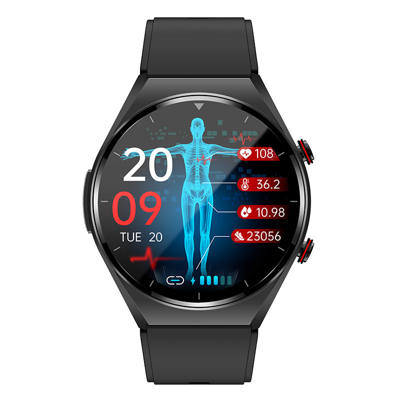 Health Monitoring Smart Watch  Advanced ECG  Blood Glucose Tracking - Detailed view