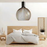 Danish Pendant Light  Wooden Globe Hanging Lamp - Product detail 7