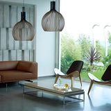Danish Pendant Light  Wooden Globe Hanging Lamp - Product detail 5