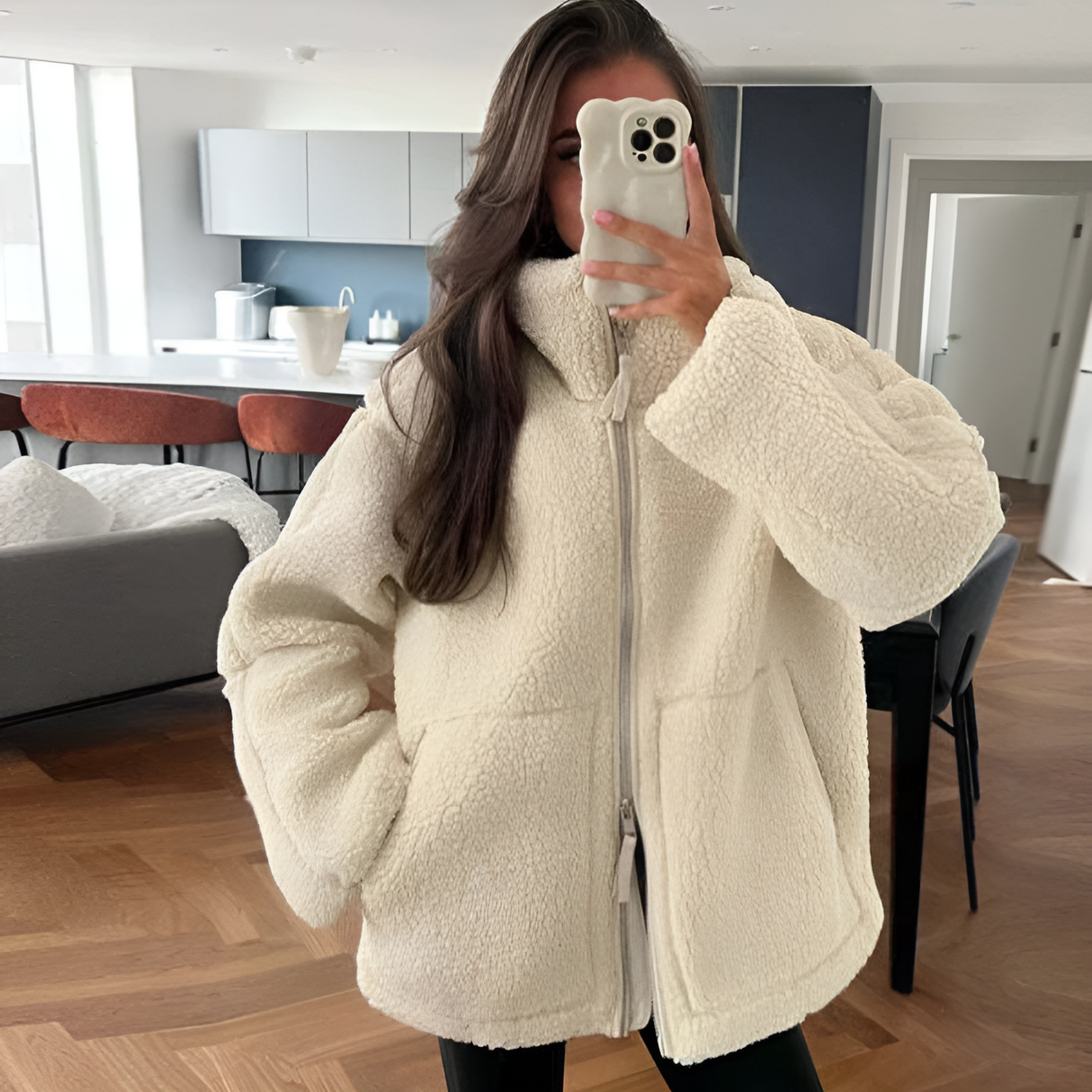 Sherpa Teddy Coat  Premium Fleece Winter Outerwear - Product detail 5