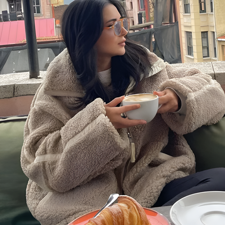 Sherpa Teddy Coat  Premium Fleece Winter Outerwear - Product showcase