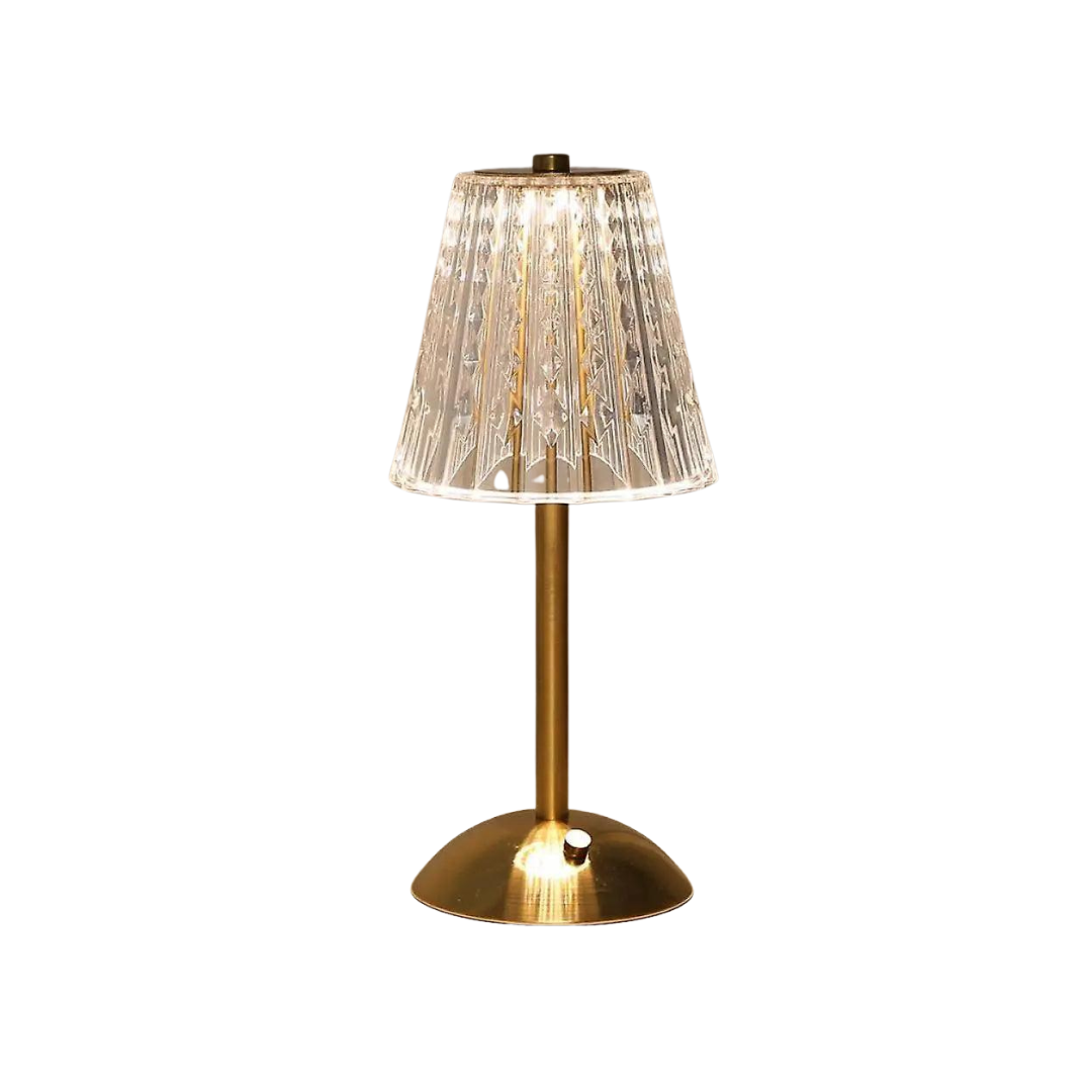 Crystal Table Lamp  Touch Control LED Lighting - Detailed view